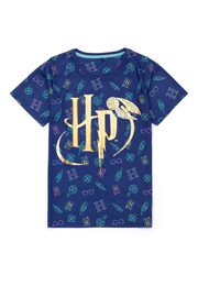 Vanilla Underground Blue Girls Harry Potter Licensing Short Pyjamas - Image 2 of 5