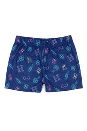 Vanilla Underground Blue Girls Harry Potter Licensing Short Pyjamas - Image 3 of 5