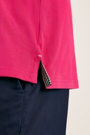 Woody Pink Regular Fit Cotton Pique Polo Shirt - Image 6 of 7