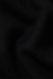 Charles Tyrwhitt Black Pure Merino Quarter Zip Jumper - Image 4 of 4