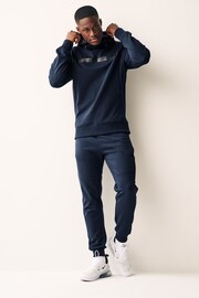 Navy Blue Athleisure Cuffed Joggers - Image 2 of 8