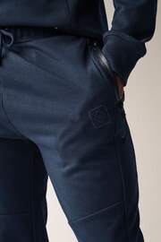 Navy Blue Athleisure Cuffed Joggers - Image 5 of 8