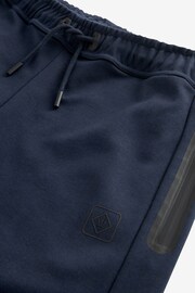 Navy Blue Athleisure Cuffed Joggers - Image 8 of 8