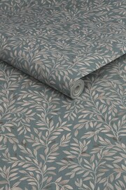 Papel pintado de 10 m con diseño de hojas y florecillas - Imagen 4 de 4