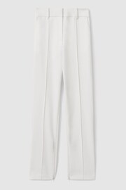 Acler Slim-Fit Ivory Ankle-Zip Tailored Trousers in Ivory - Image 2 of 7