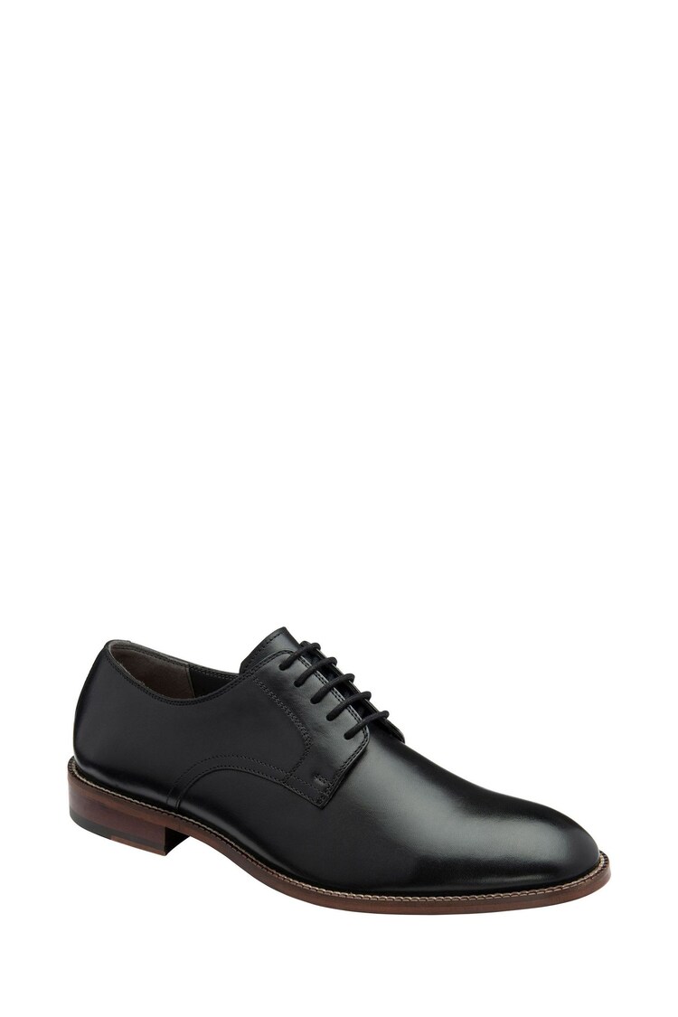 Frank Wright Black Mens Leather Lace-Up Derby Shoes - Image 1 of 4