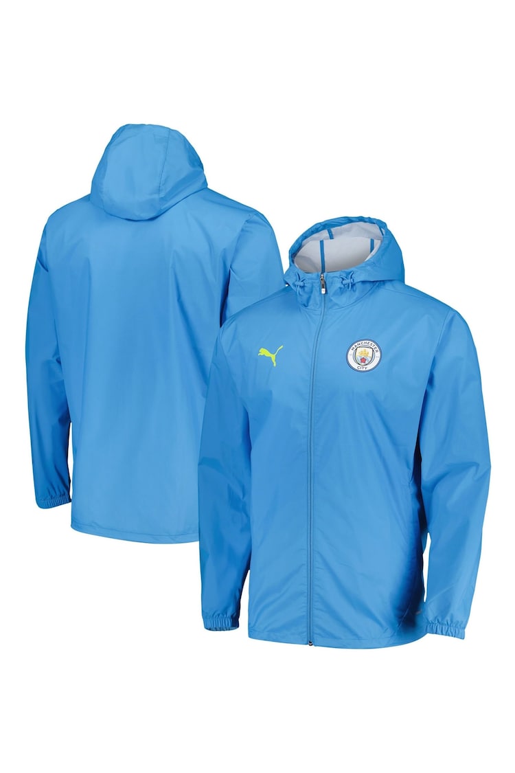 Puma Blue Manchester City Training All Weather Jacket - Image 1 of 3