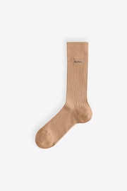 BOSS Black Signature Cotton 3-Pack Crew Socks - Image 3 of 4