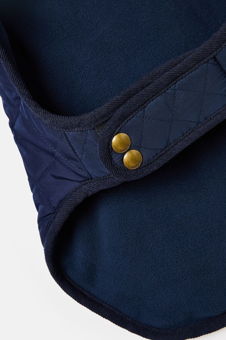 Navy Blue Quilted Dog Coat | Joules
