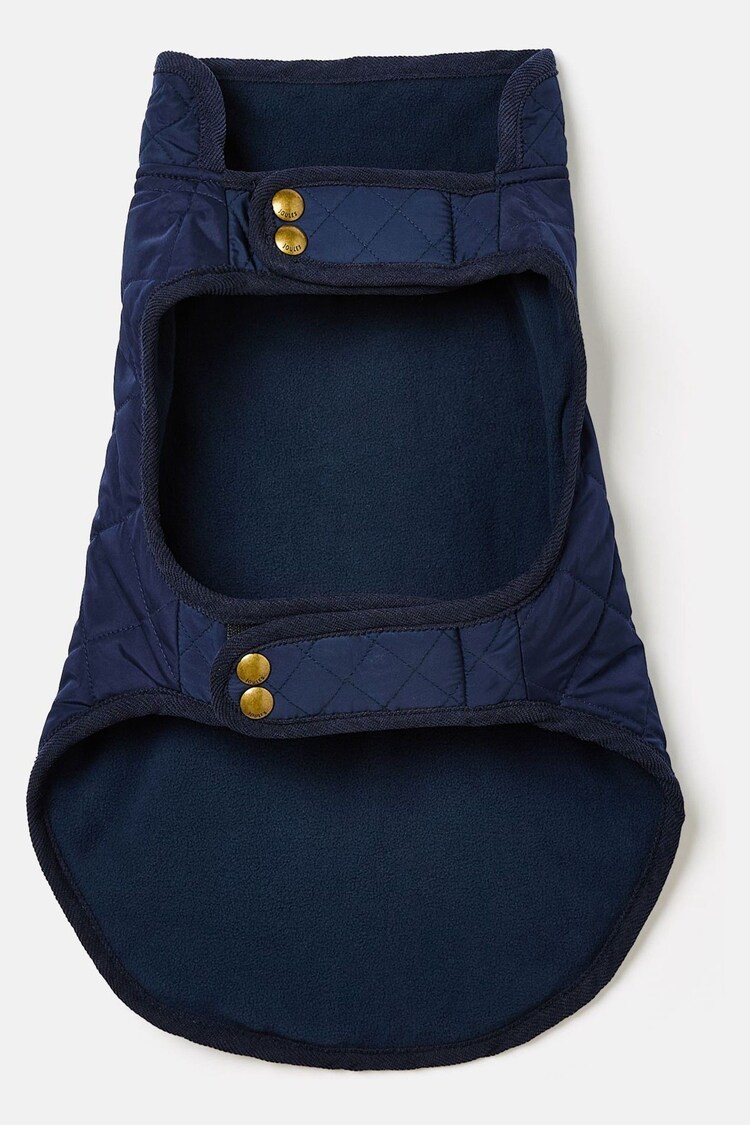 Navy Blue Quilted Dog Coat | Joules