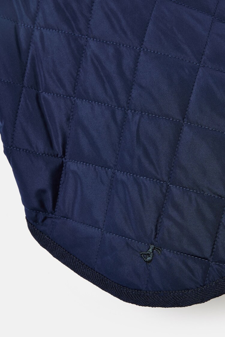 Navy Blue Quilted Dog Coat | Joules