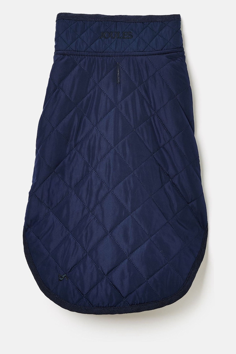 Navy Blue Quilted Dog Coat | Joules