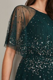 Phase Eight Grey Lumi Short Tulle Beaded Dress - Image 6 of 7