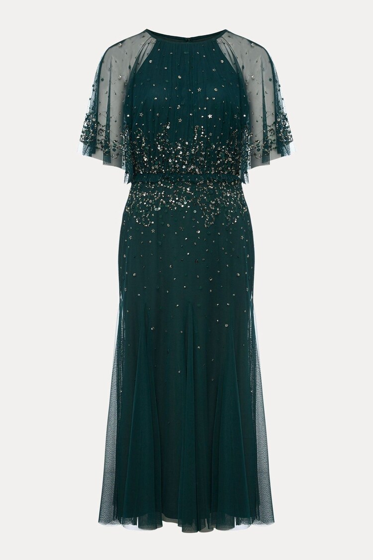Phase Eight Grey Lumi Short Tulle Beaded Dress - Image 7 of 7
