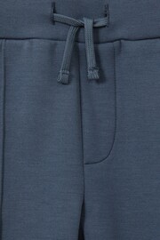 9-13 yrs Interlock Jersey Drawstring Joggers in Dark Diesel Blue - Image 3 of 3