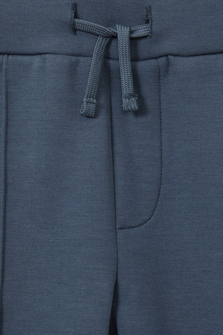 9-13 yrs Interlock Jersey Drawstring Joggers in Dark Diesel Blue - Image 3 of 3