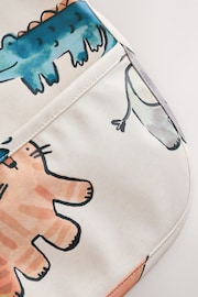 Neutral Safari Animals Baby Weaning And Feeding Sleeved Bib - Image 5 of 7