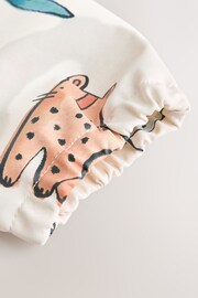 Neutral Safari Animals Baby Weaning And Feeding Sleeved Bib - Image 6 of 7