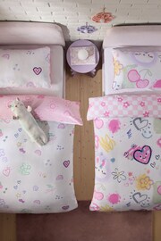 2 Pack Flower/Heart Character Icons Duvet Cover and Pillowcase Set - Image 3 of 6