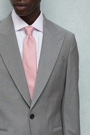 Textured Silk-Blend Tie in Dark Pink - Image 2 of 5