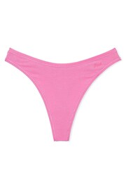 Fuchsia Pink Thong Cotton Knickers - Image 3 of 3
