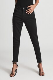 Mid Rise Skinny Jeans in Black - Image 3 of 6