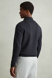 Interlock Hybrid Funnel-Neck Jacket in Navy - Image 4 of 5