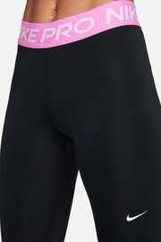 Nike Black/Pink Pro 365 Leggings - Image 4 of 5