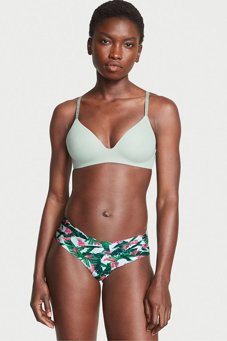 Blue Tropic Palm Smooth No Show Cheeky Knickers - Image 1 of 3