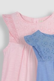 Blue & Pink 2-Pack Pretty Embroidered Tops - Image 4 of 4