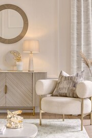 Light Grey Marble Mango Wood Nest of 2 Coffee Table Nest - Image 5 of 10