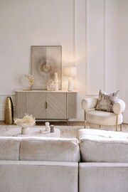 Light Grey Marble Mango Wood Nest of 2 Coffee Table Nest - Image 7 of 10