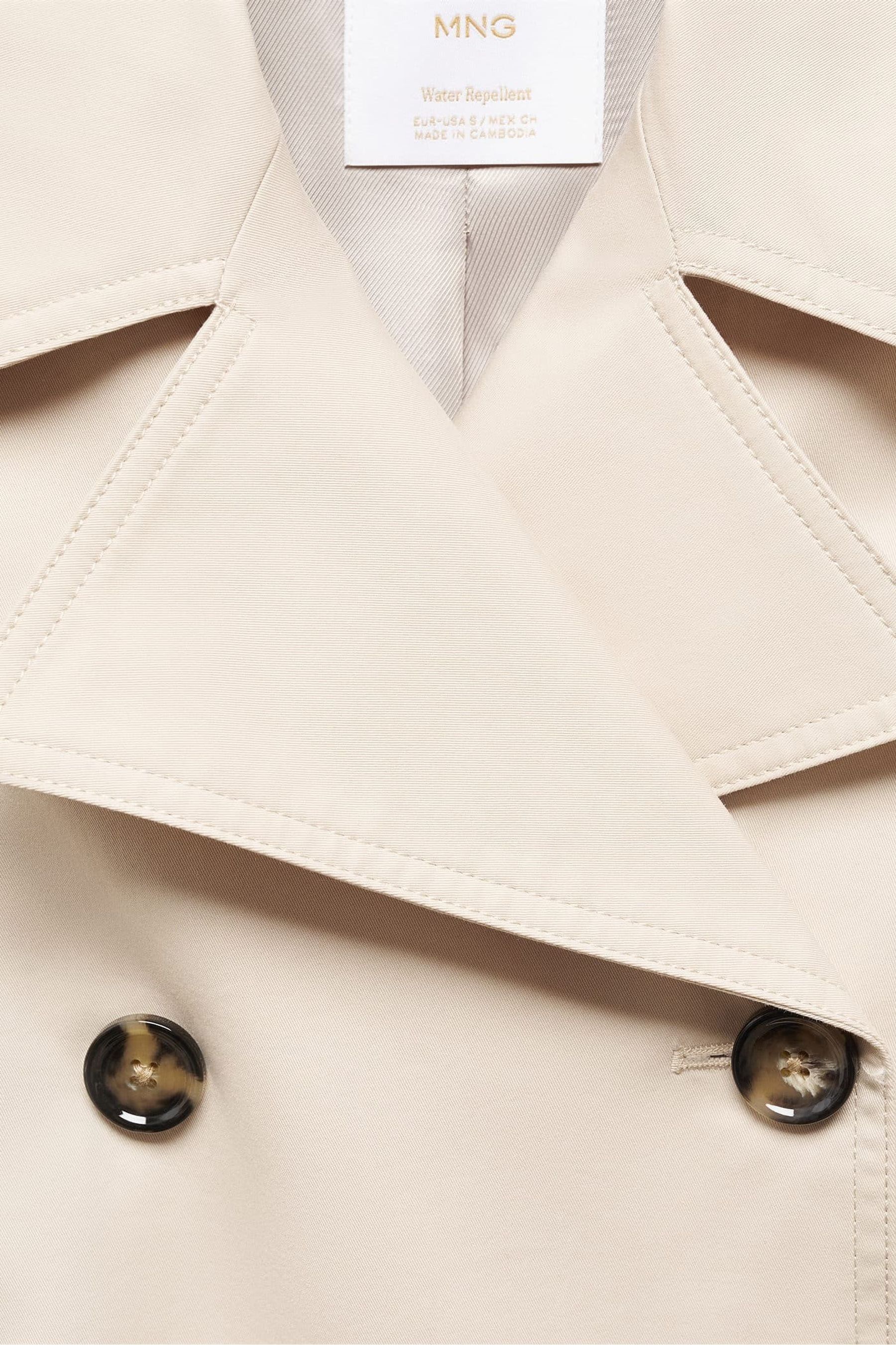 Mango button front mid length coat top