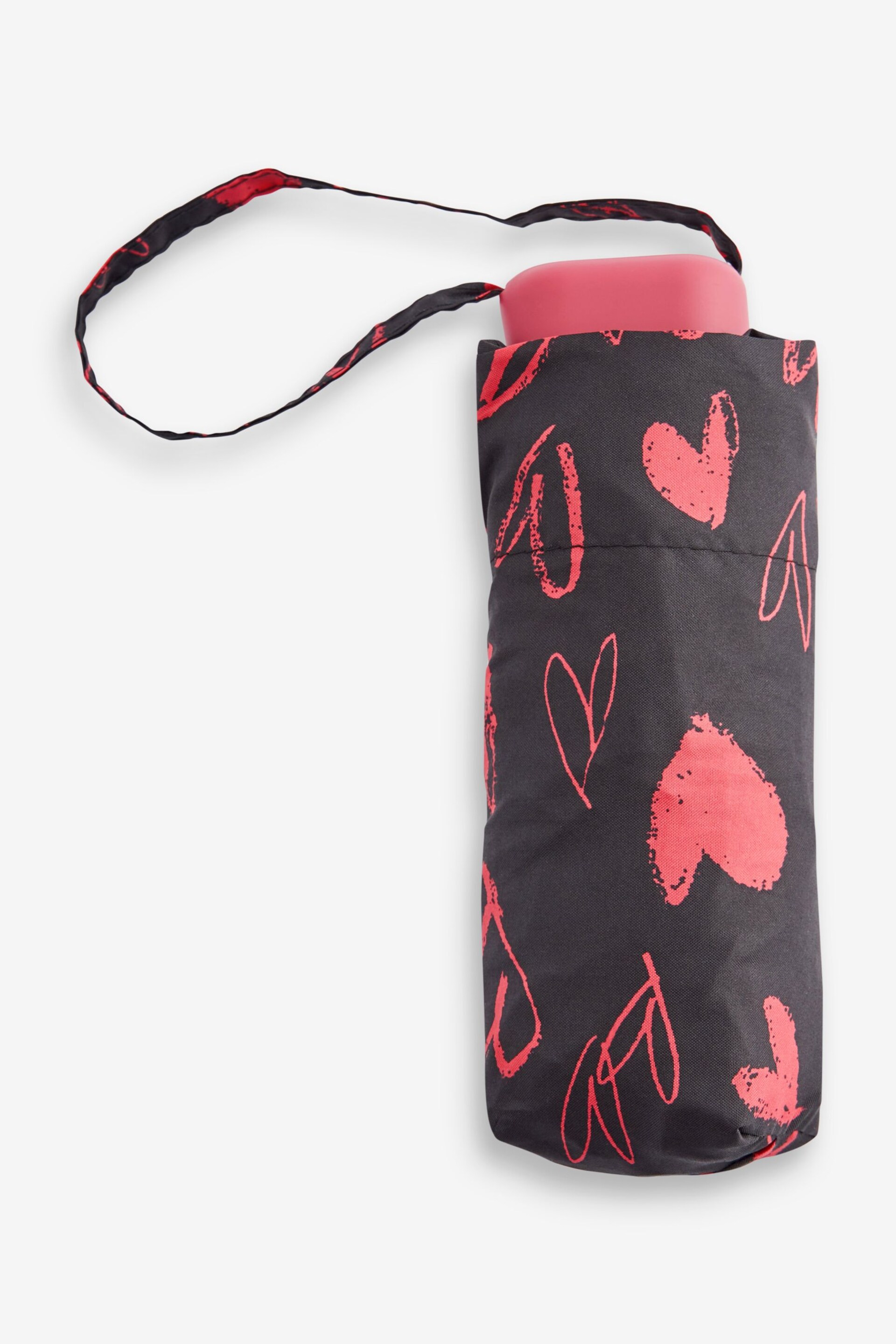 Black/Red Compact Umbrella - Image 1 of 3