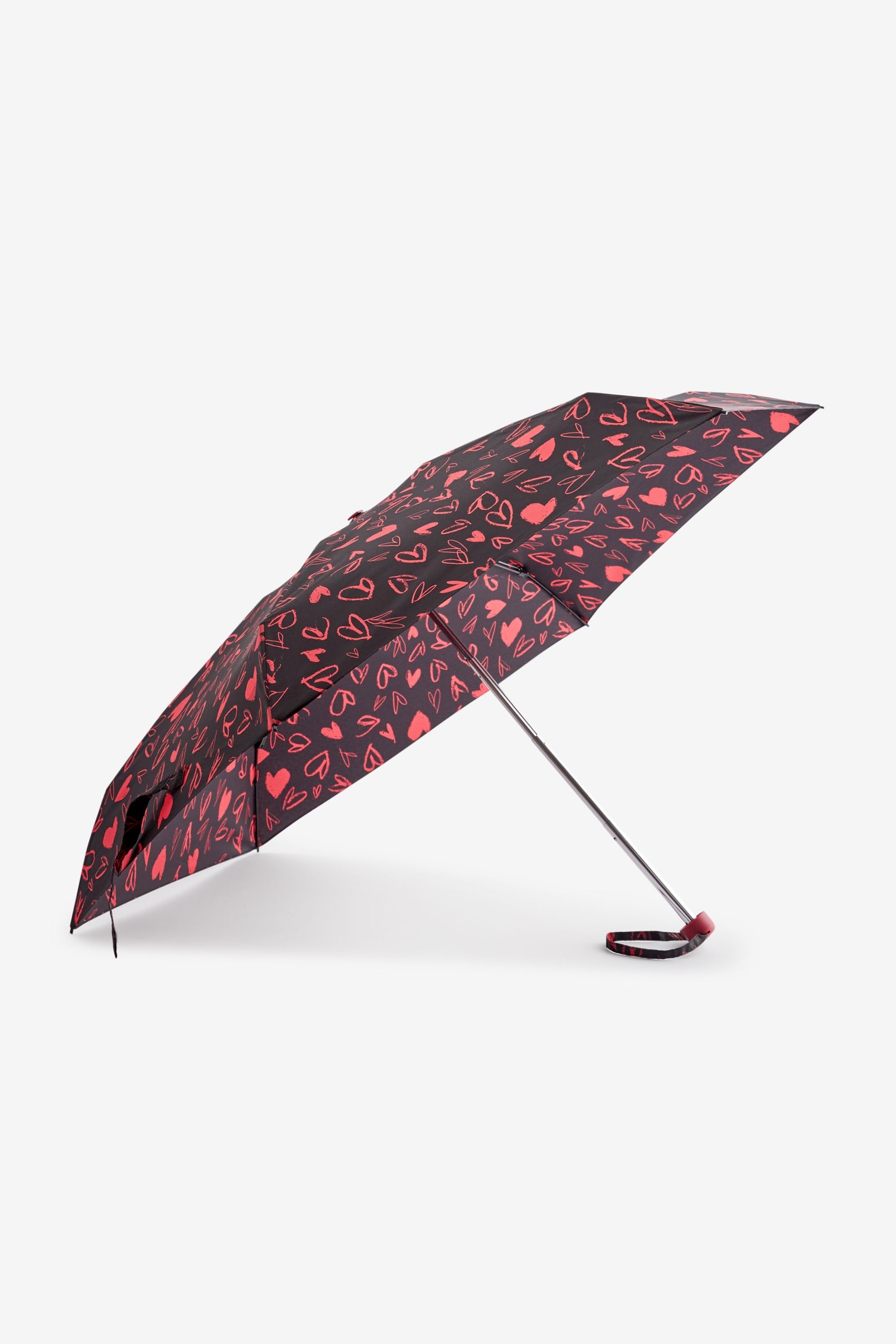 Black/Red Compact Umbrella - Image 2 of 3