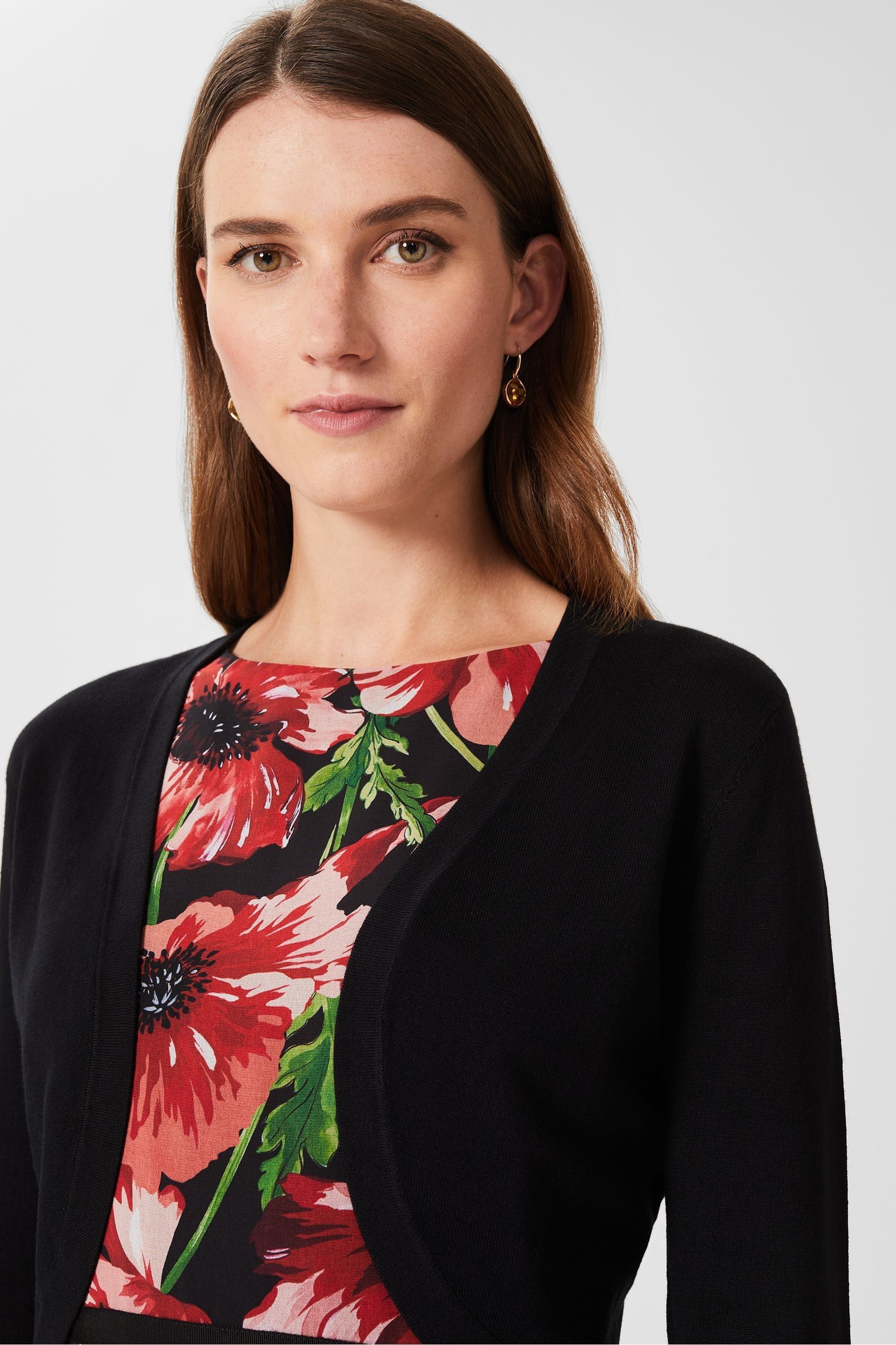 Hobbs carrie bolero navy top