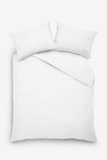 White Collection Luxe 400 Thread Count 100% Egyptian Cotton Sateen Duvet Cover And Pillowcase Set
