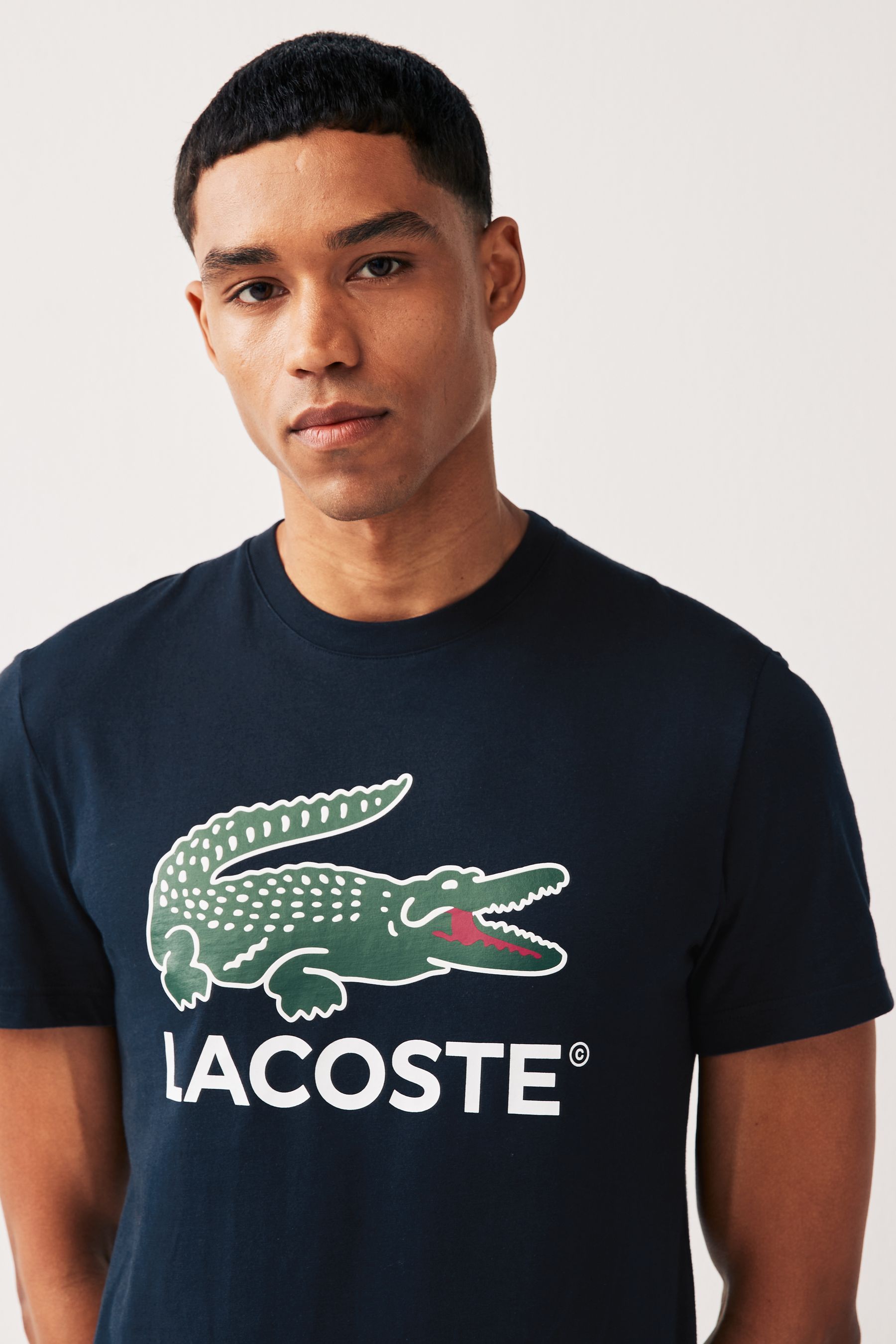 T shirt lacoste signature top