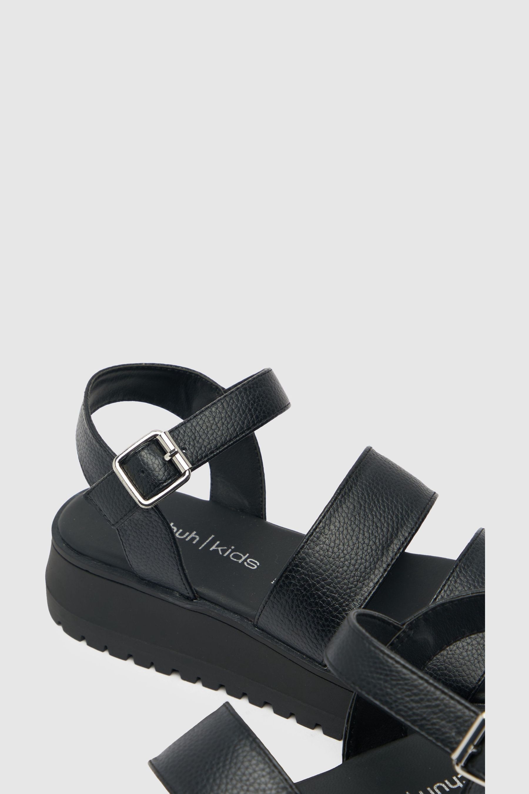 Schuh Tara Chunky Black Sandals