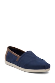 TOMS Vegan Alpargata Shoes in Navy Twill - Image 2 of 6