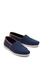 TOMS Vegan Alpargata Shoes in Navy Twill - Image 3 of 6