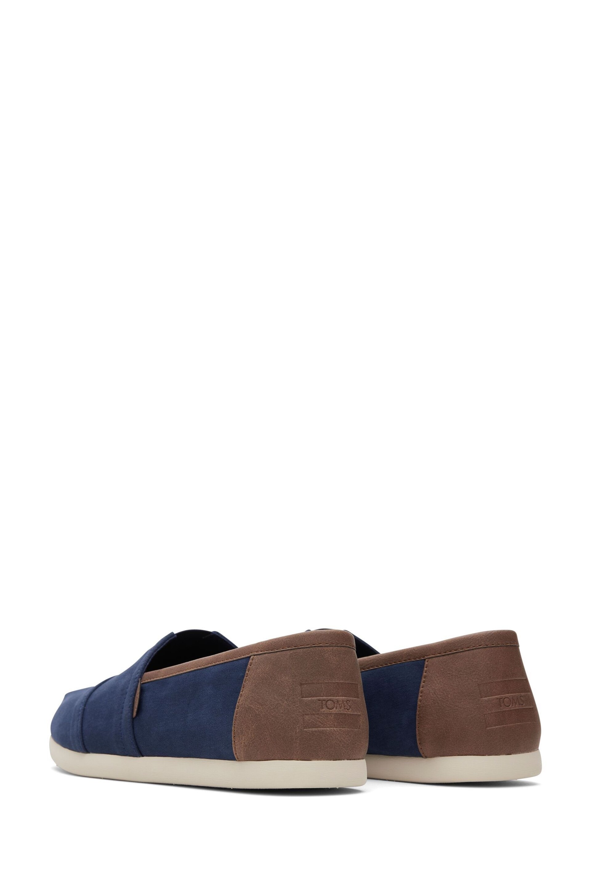 TOMS Vegan Alpargata Shoes in Navy Twill - Image 4 of 6