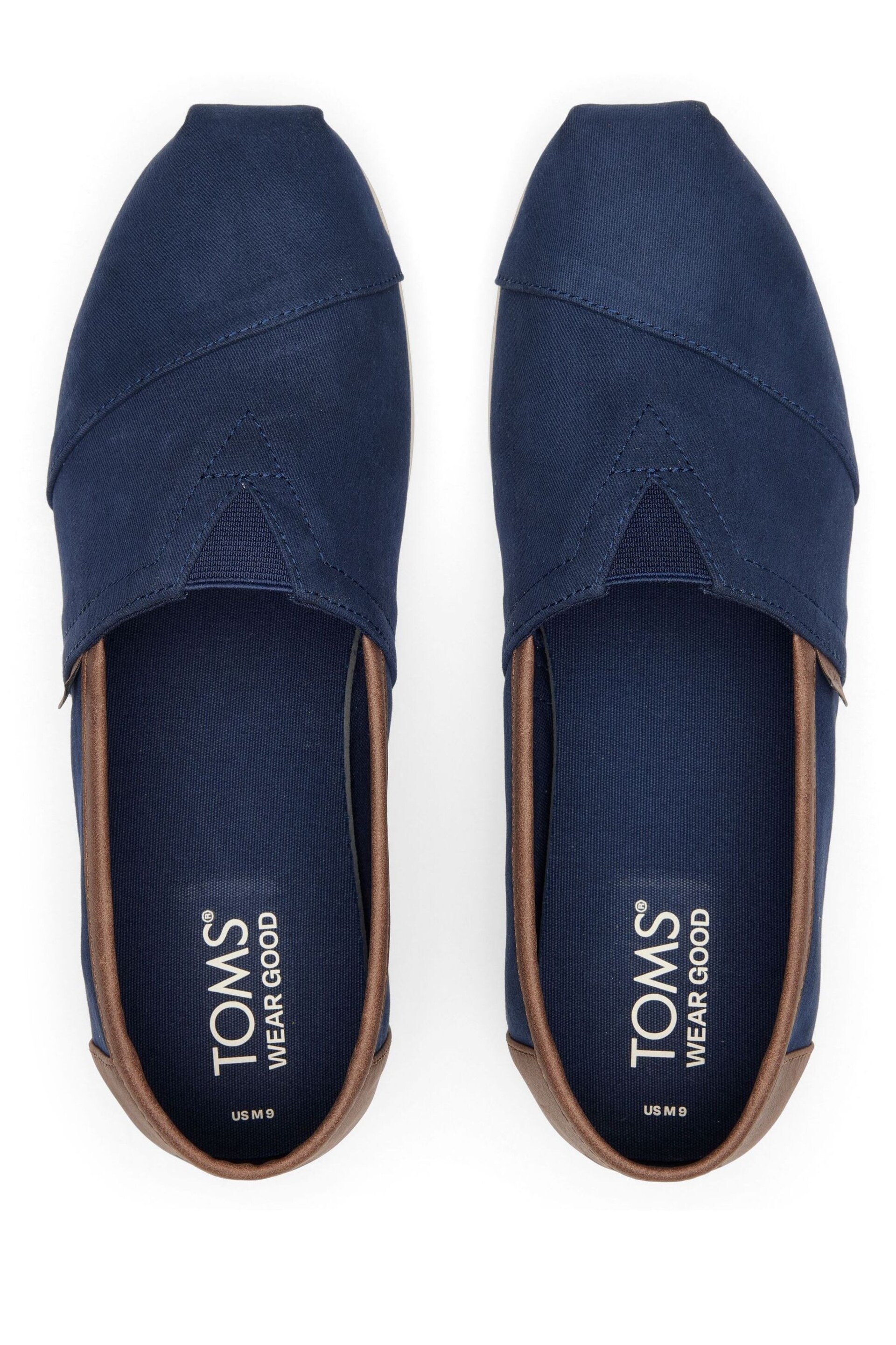 TOMS Vegan Alpargata Shoes in Navy Twill - Image 5 of 6