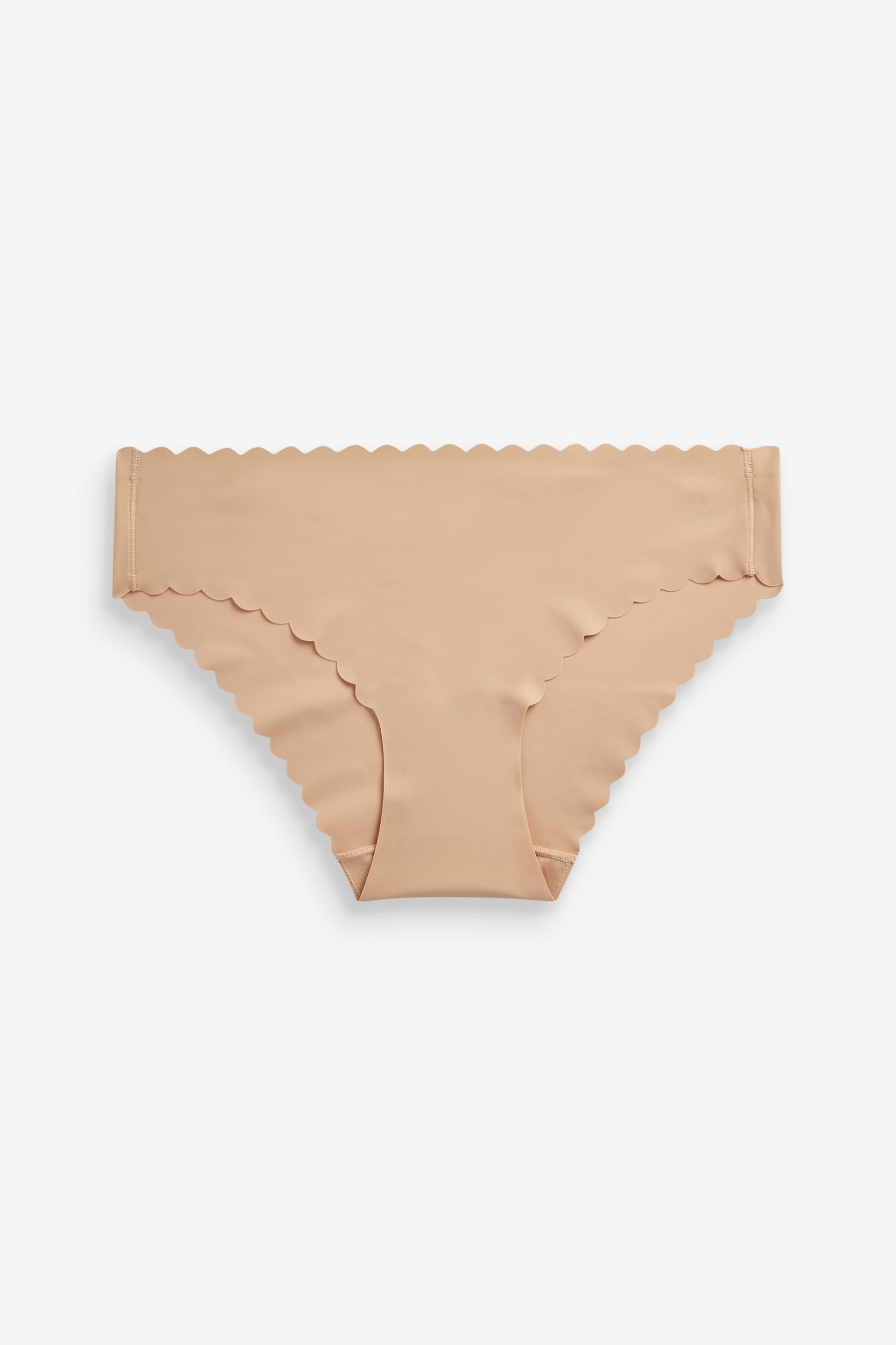 Nude Brazilian No VPL Scallop Edge Knickers - Image 4 of 6