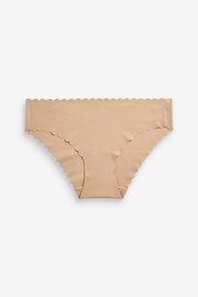 Nude Brazilian No VPL Scallop Edge Knickers - Image 6 of 6