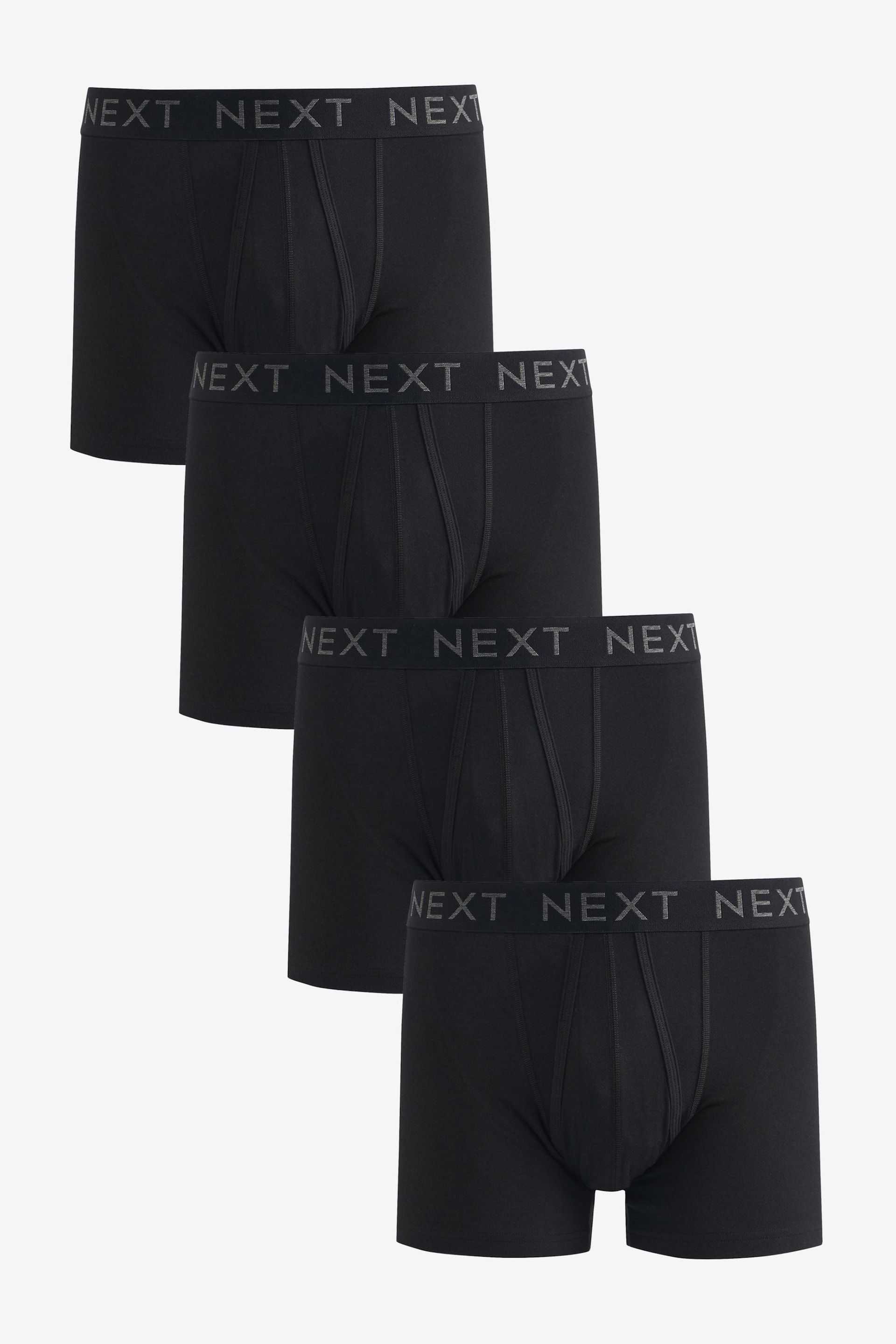 Black 4 pack A-Front Boxers - Image 1 of 6