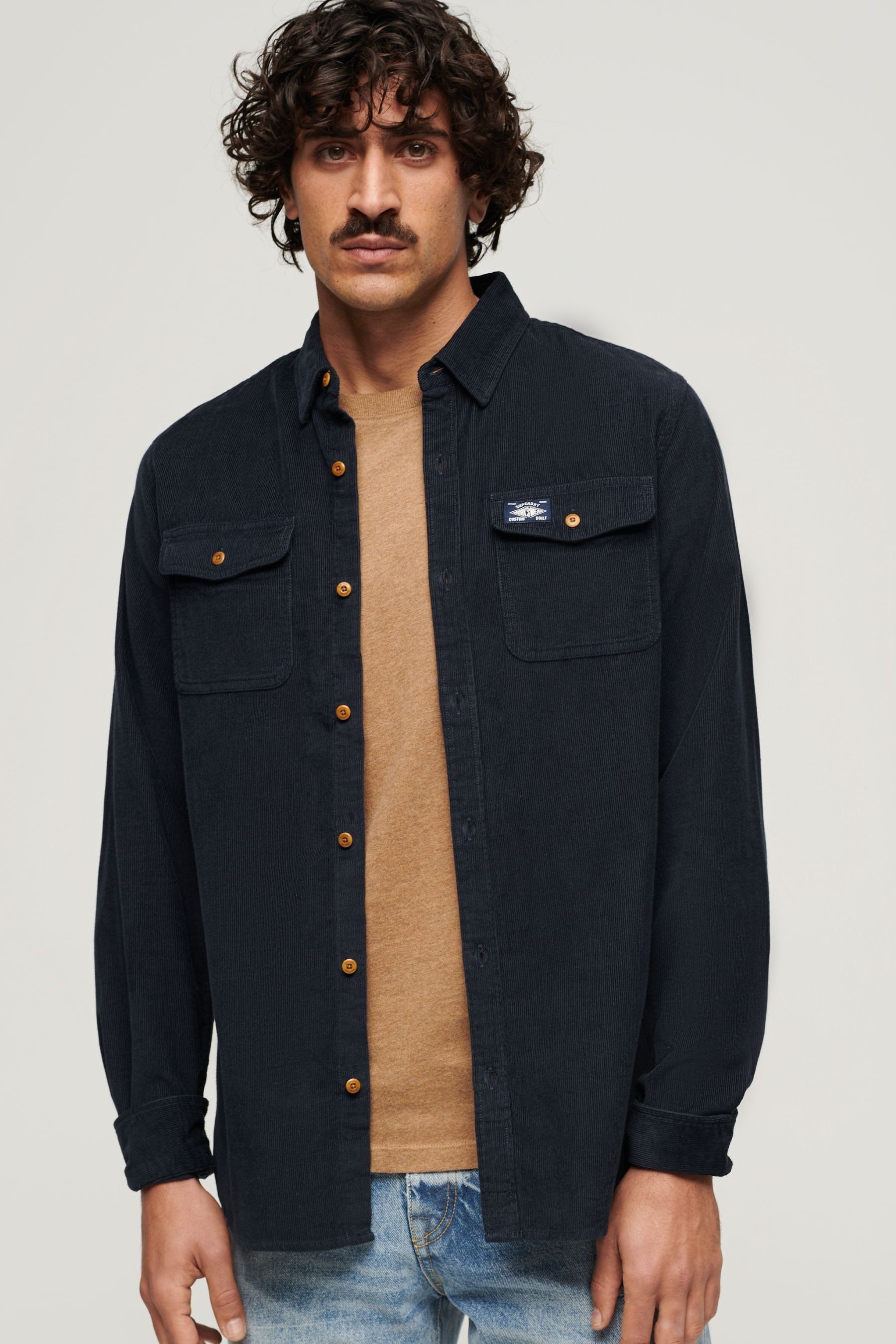 Long trailsman shearling jacket discount