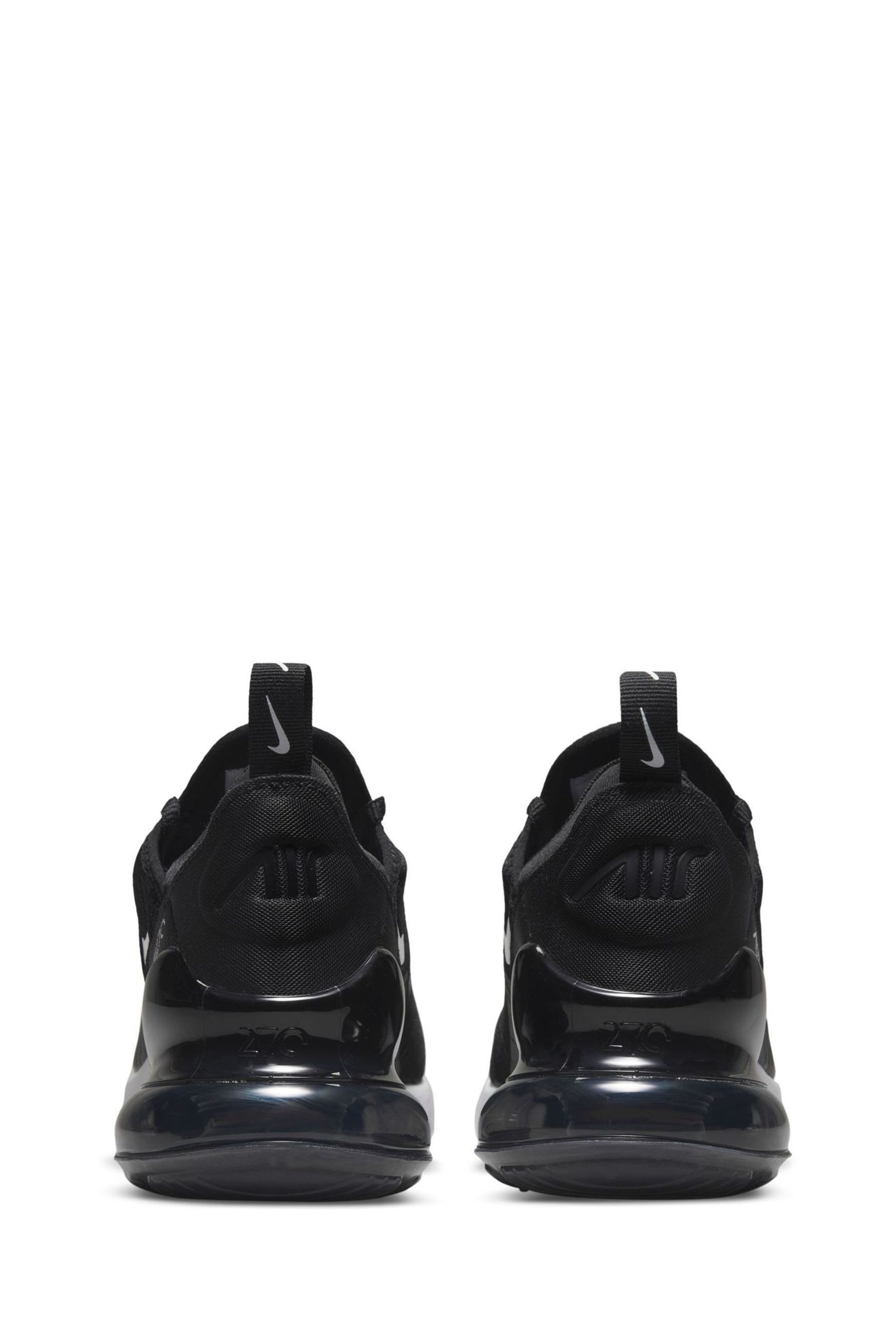 Buy Nike Black White Youth Air Max 270 Trainers from Next Luxembourg