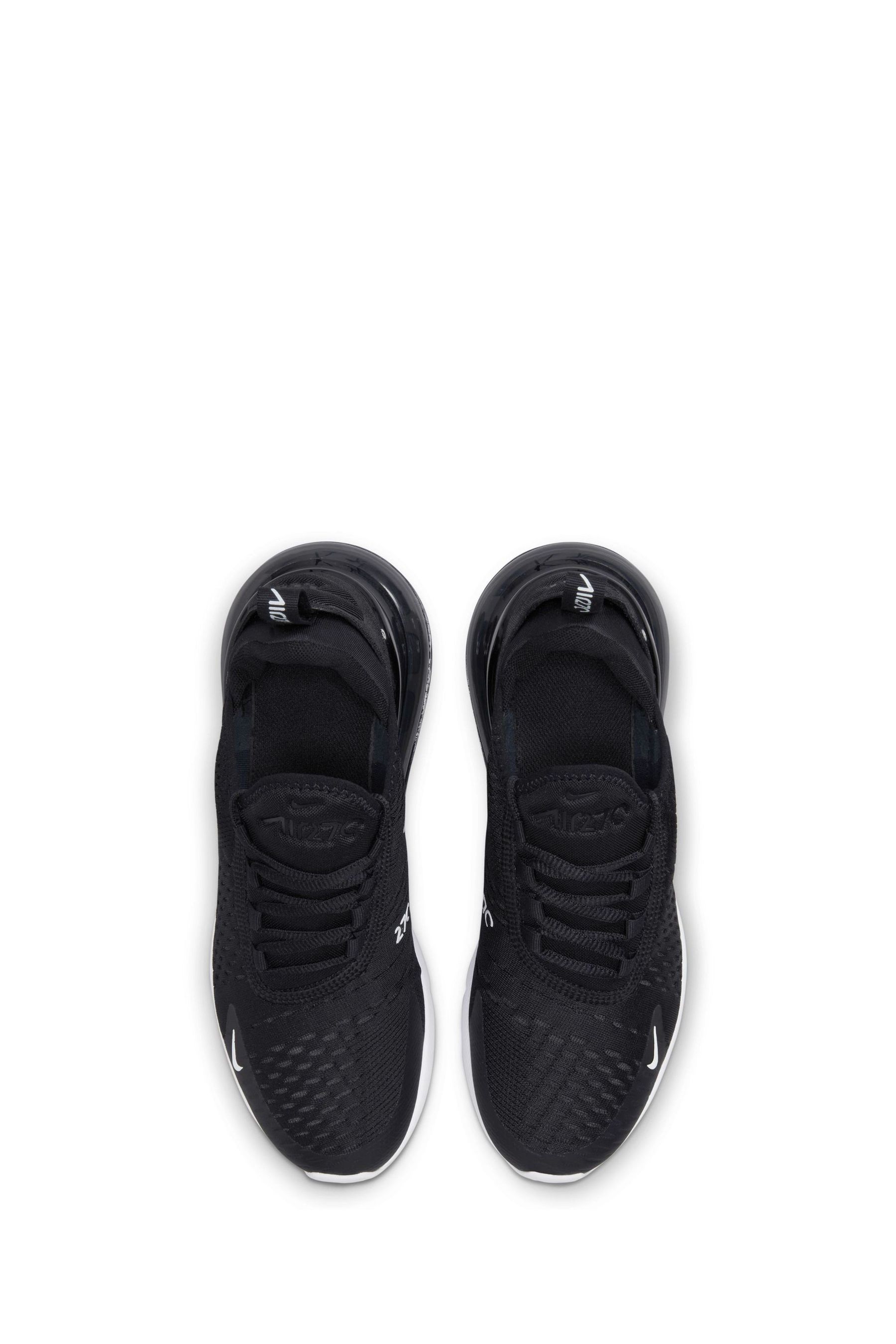 Buy Nike Black White Youth Air Max 270 Trainers from Next Luxembourg
