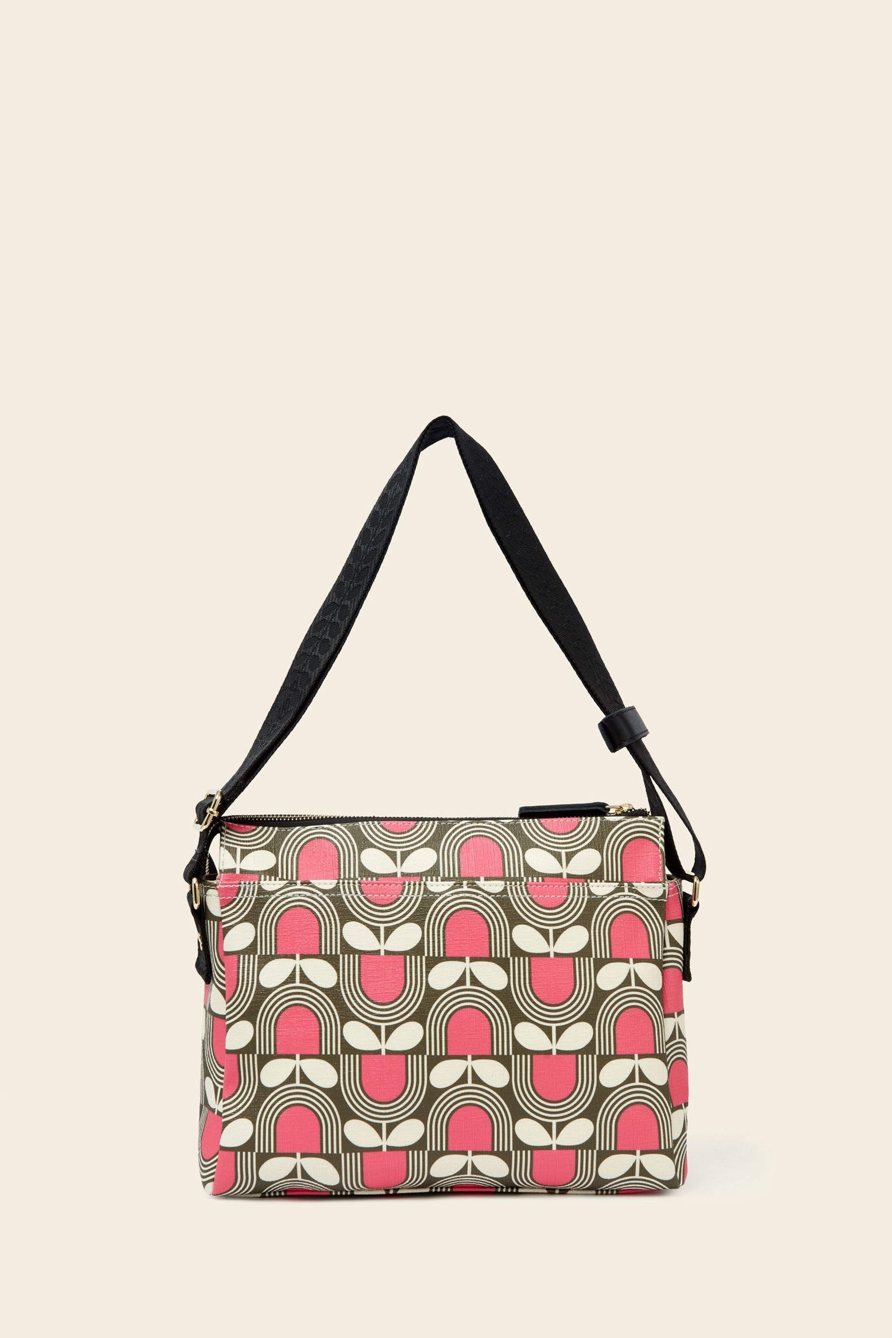 Orla Kiely Pink Fielder Cross body Bag